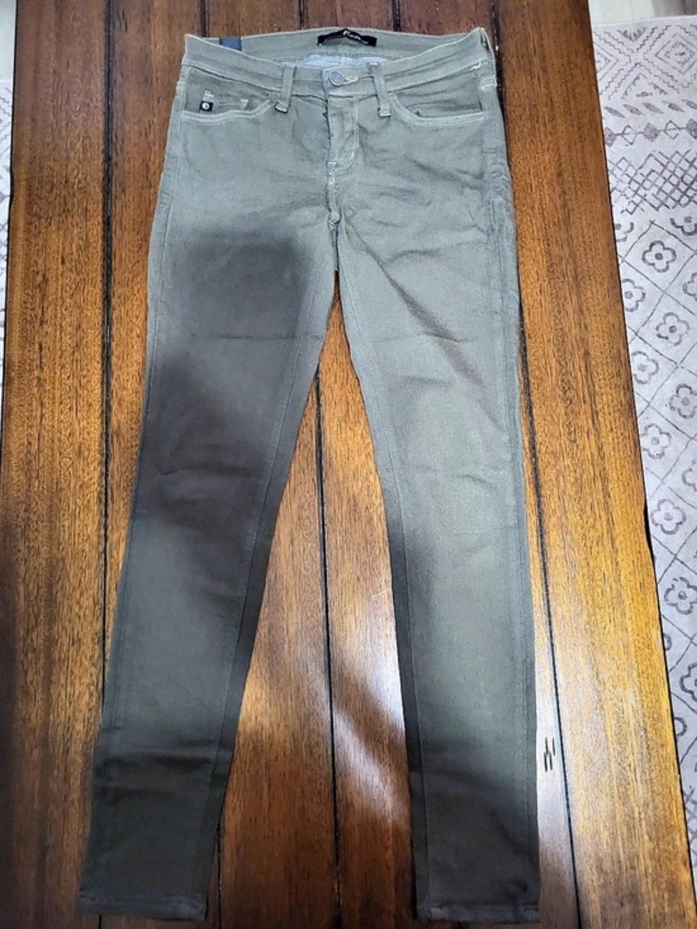 Kancan Skinny Jeans Olive Waist 24